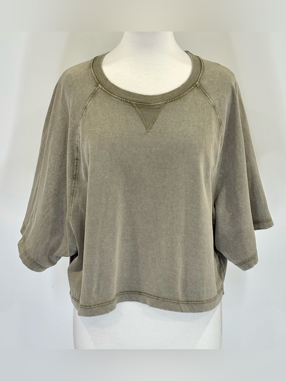 Zara olive green sweatshirt